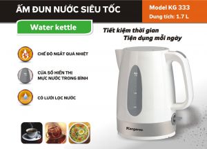 Bình đun nước siêu tốc Kangaroo KG333