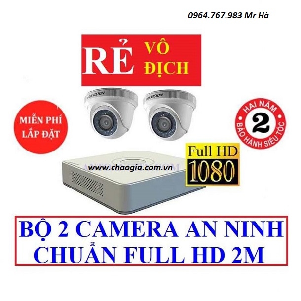 Lắp đặt camera 2 mắt giá rẻ tại Hà Nội