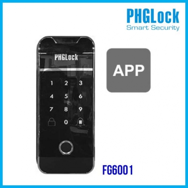 Khóa cửa mật mã cho cửa kính PHGLOCK FG6001